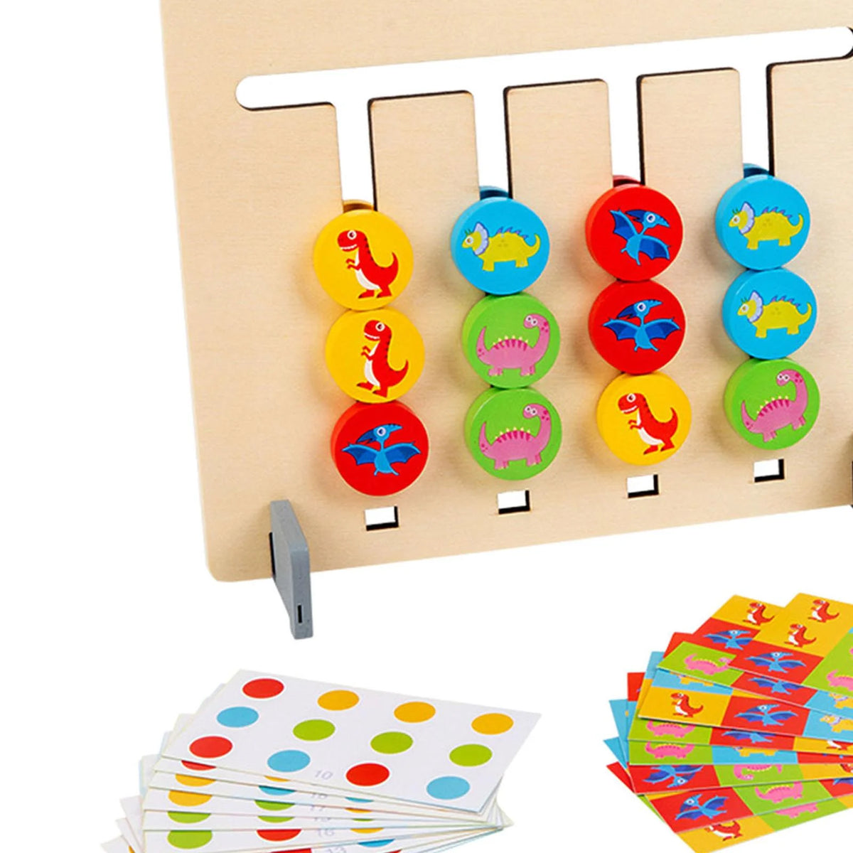 Slide Puzzle Shape Color Sorting Matching Education Toy Y289