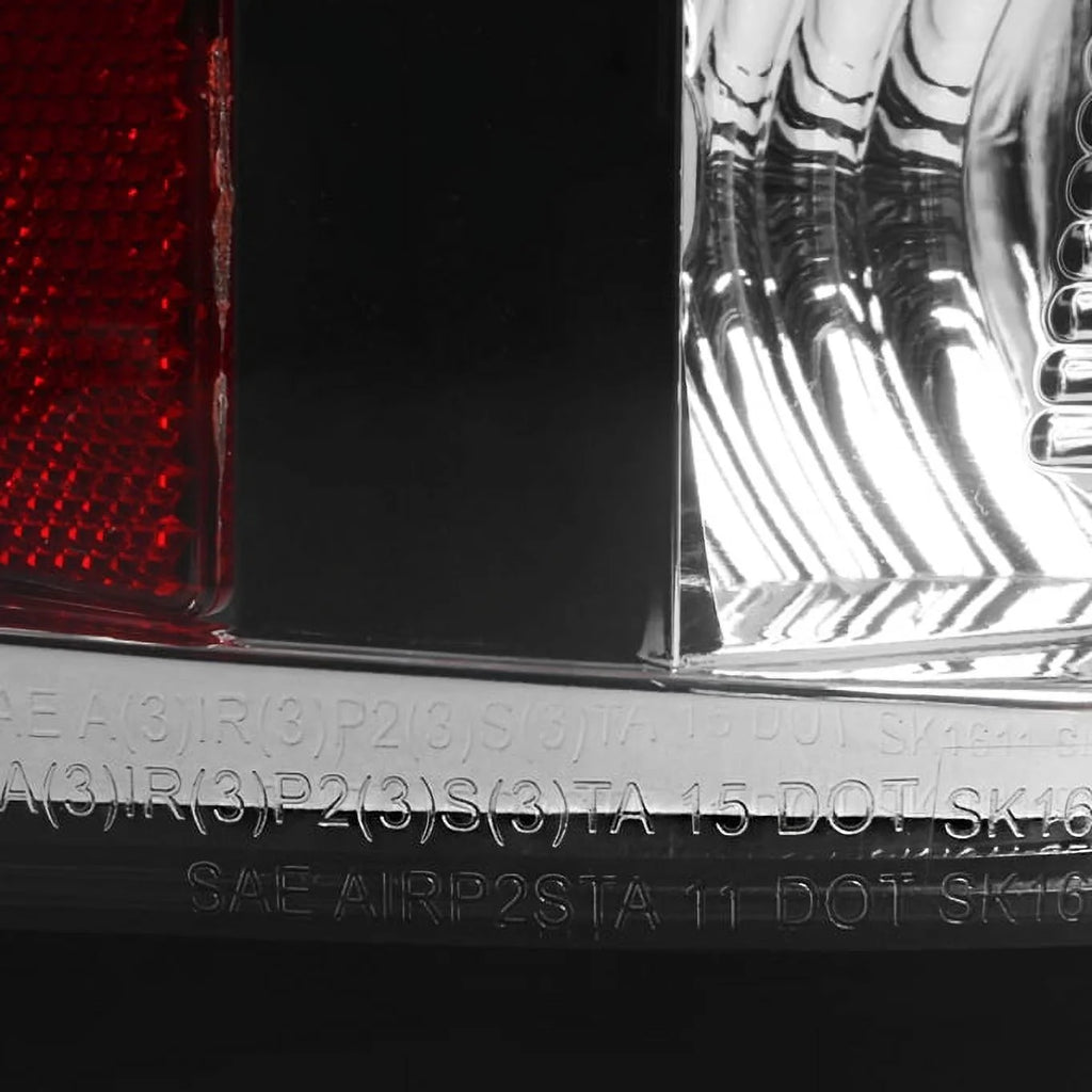 Black Rear LED Tail Lights Pair B9929