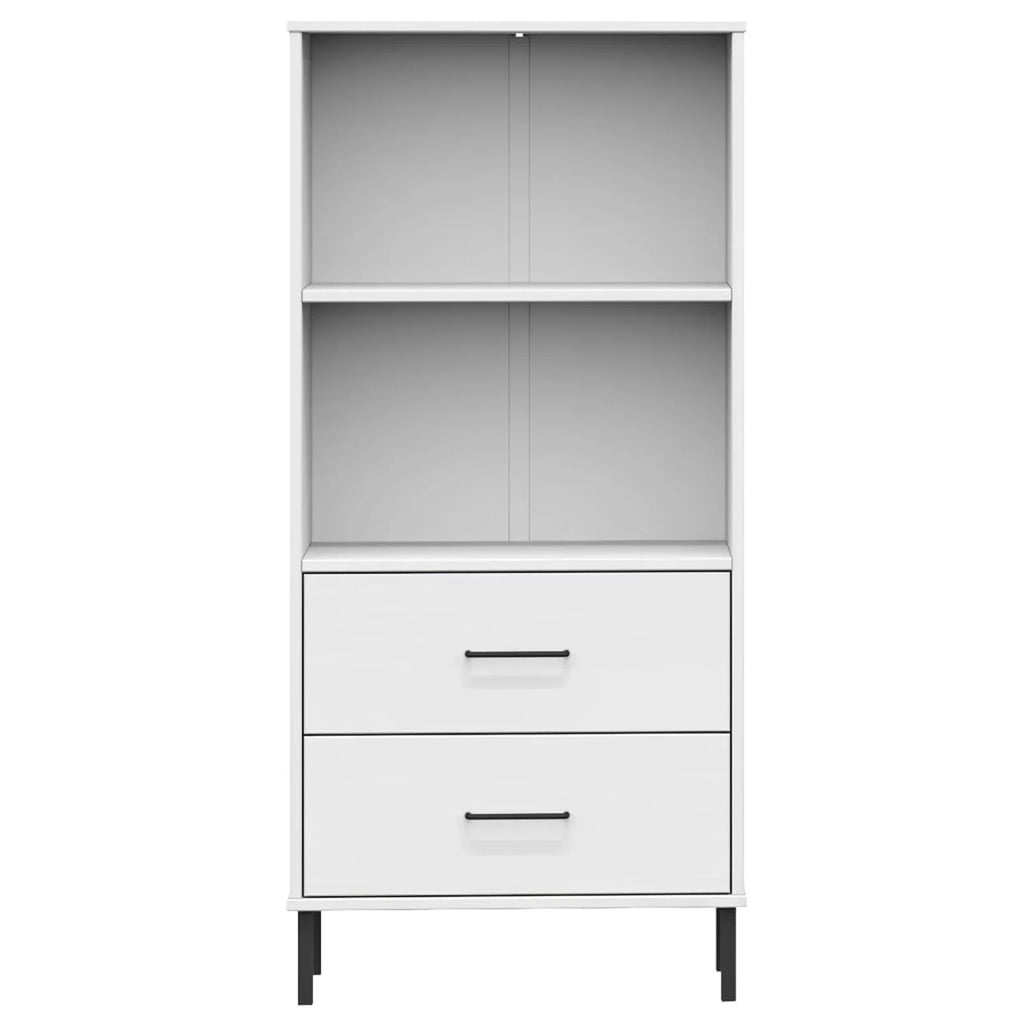 Pine Wood Bookcase with 2 Storage Drawers U427524