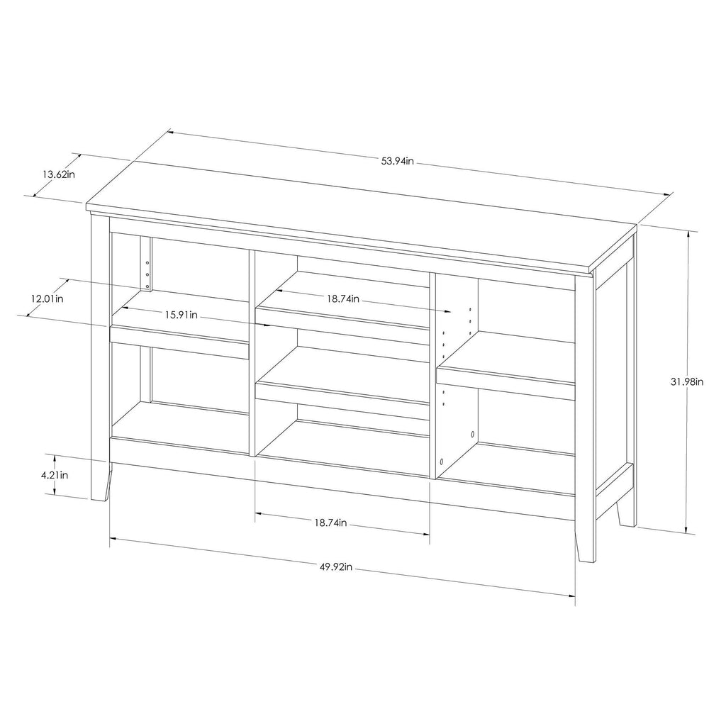 32x22 Horizontal Bookcase with Adjustable Shelves, Espresso P39767