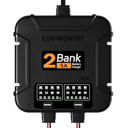 10A IP68 Waterproof 12V Marine Battery Charger A7489