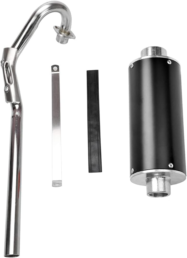 Black Pack of 2 Muffler Exhaust Silencer Pipe Head Assembly H5879