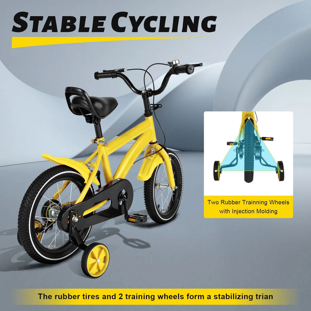 14 Children's Bicycle with Removable Training Wheels M1385