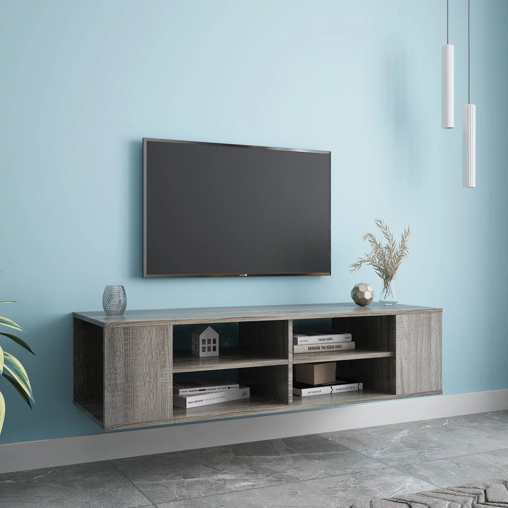 Wall Mounted Floating TV Stand with Adjustable Shelf L892