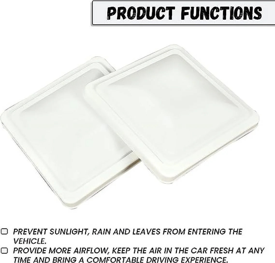 2 Pack Universal Roof Vent Cover Lid Replacement for RV Camper Trailer Y86639