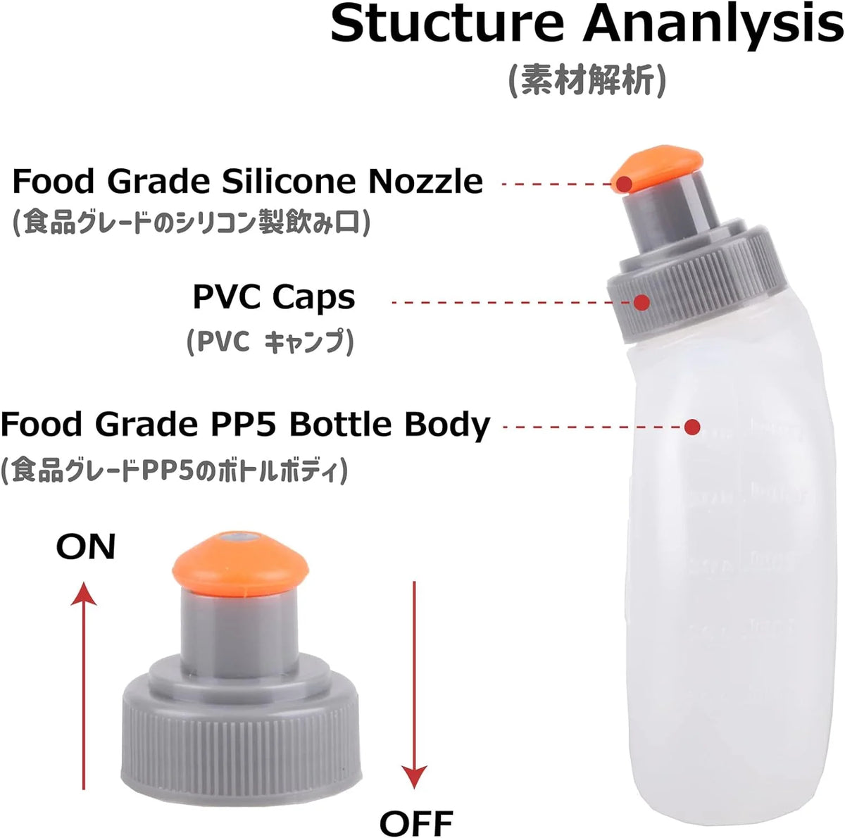BPA Free Leakproof Water Bottles Flask with Hydration Belt Waist Packs F4152