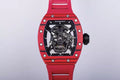 Black Dial Red Bezel Red Rubber Strap Tourbillon R8394