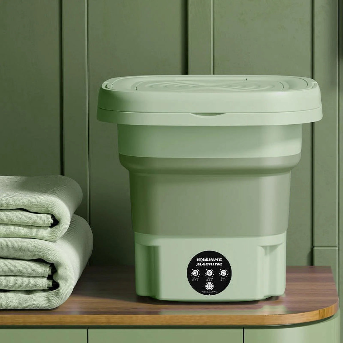 Folding Portable Mini Washing Machine with Drain Basket F1038