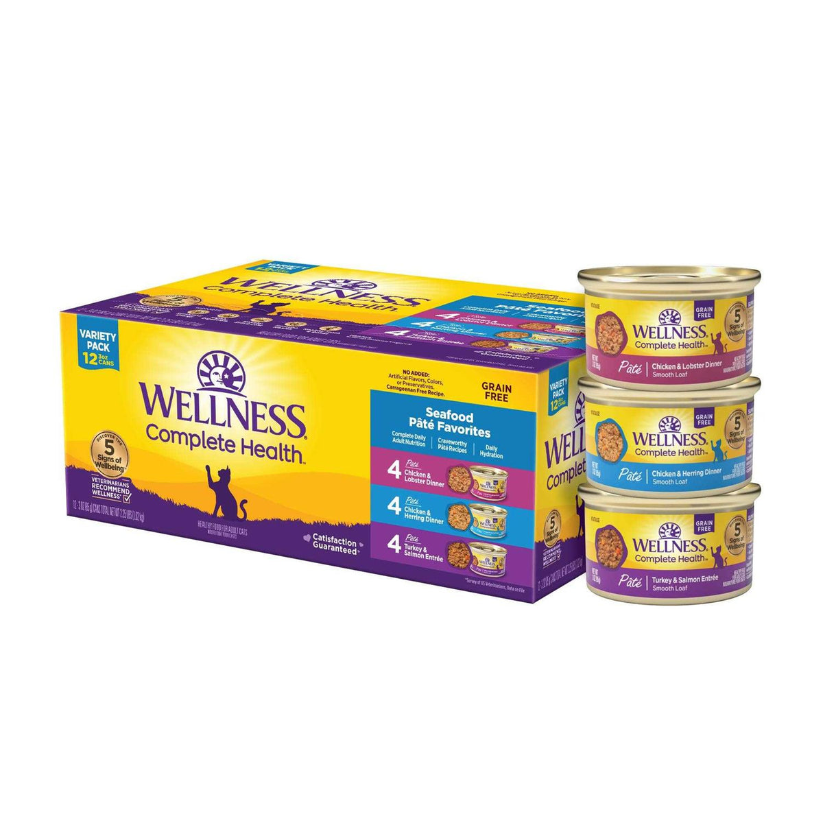 Seafood Pate Cat Food Variety Pack Q596