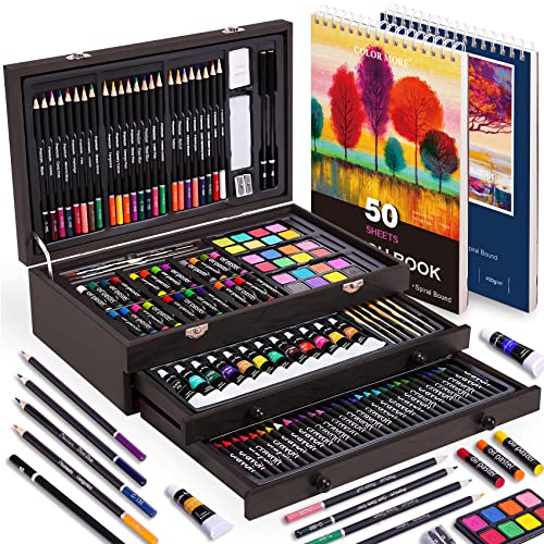 175 Piece Deluxe Art Set in Wooden Case U767
