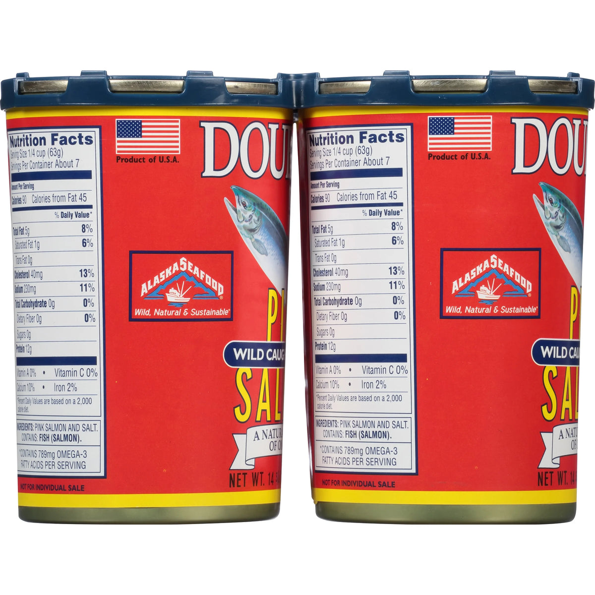 4-14.75 oz. Cans Wild Caught Alaskan Pink Salmon M169