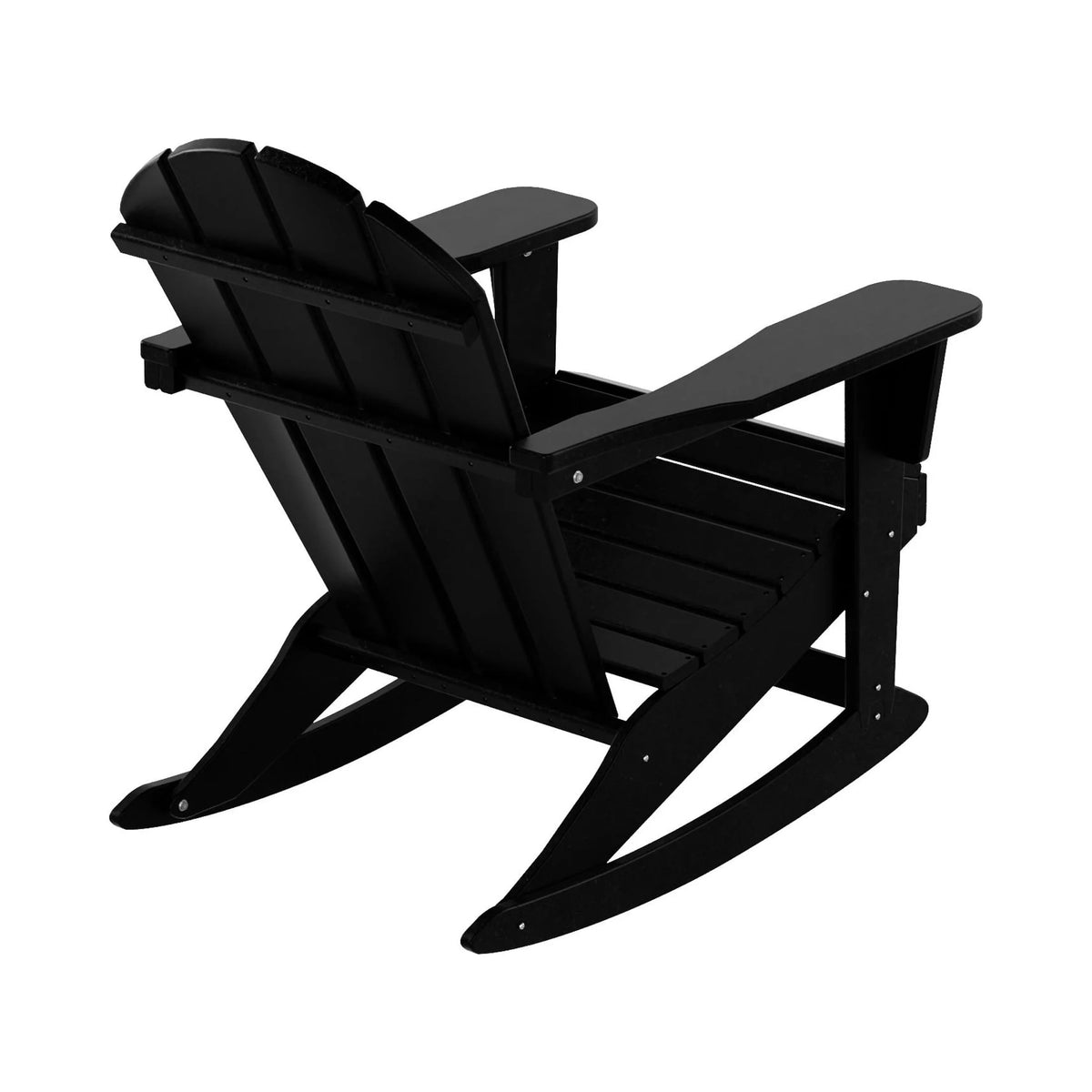Black 2 Piece Outdoor Rocking Chair Set with Side Table S344094