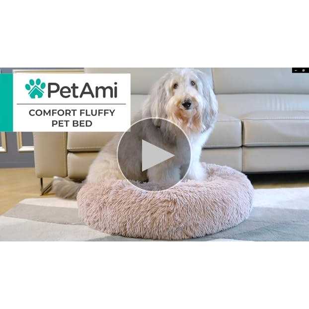 Round Washable Calming Dog Bed Q77195