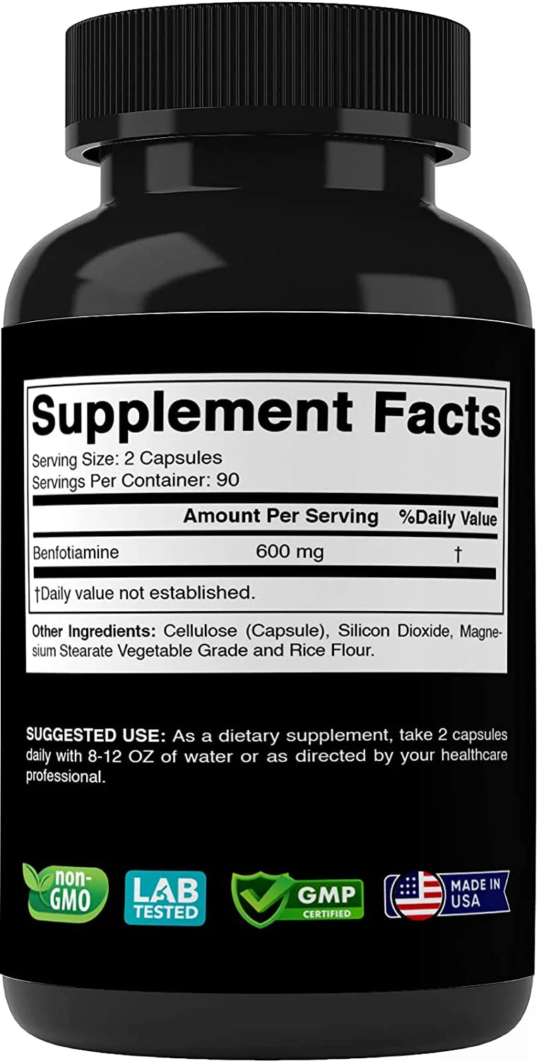 Benfotiamine 600mg 180 Vegetarian Capsules N56654