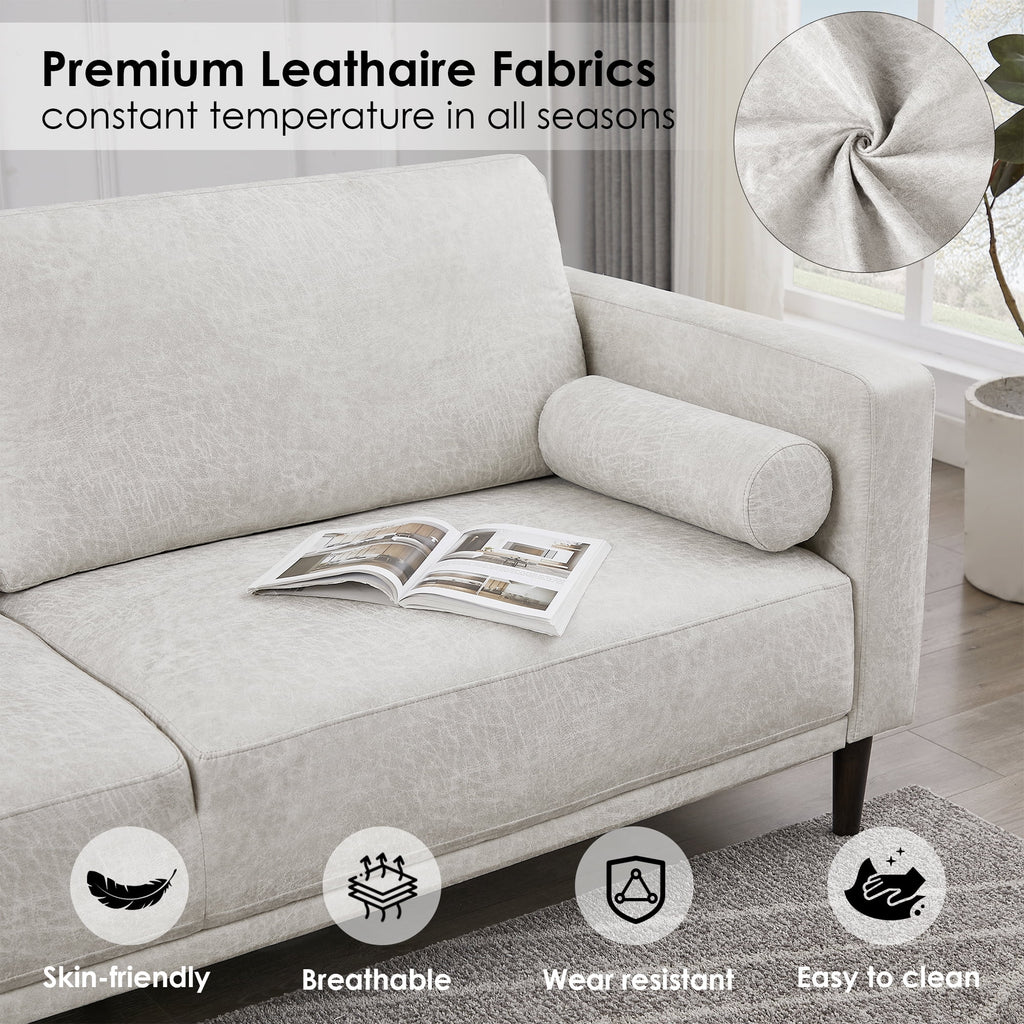 White 3 Seat Upholstered Sofa A51152