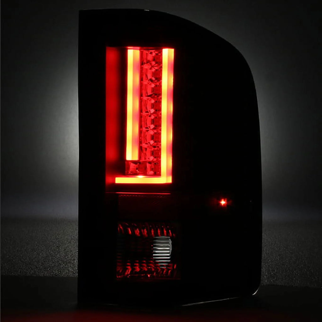 Black Rear LED Tail Lights Pair B9929