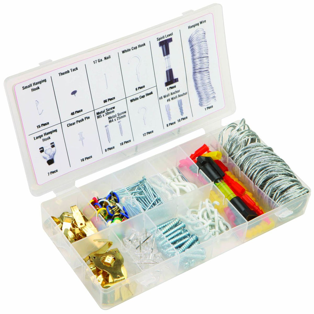 Picture Frame and Mirror Hanging Assortment, 200 Piece P625