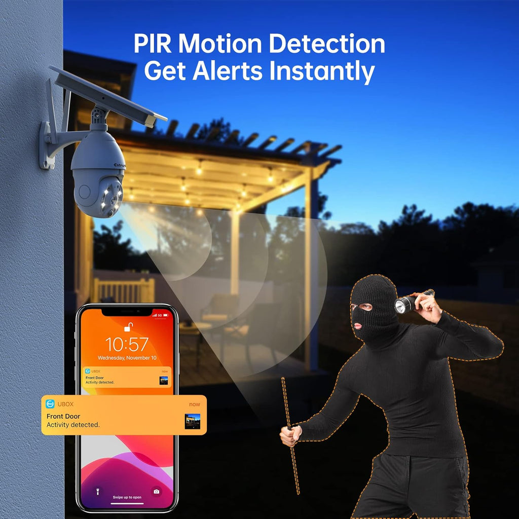 Wireless 360° PTZ 1080P WiFi Security Camera with Color Night Vision P76388