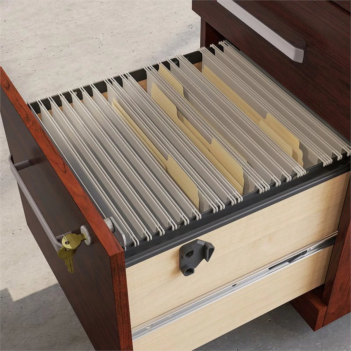 Engineered Wood 3-Drawer Mobile Filing Cabinet W106