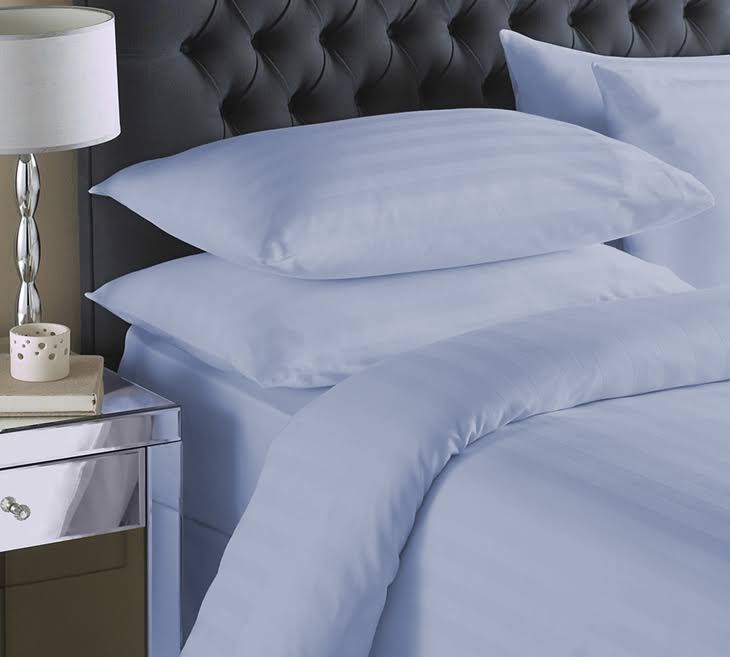 Blue King Dobby Stripe Sheet Set N117