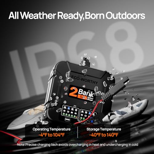 10A IP68 Waterproof 12V Marine Battery Charger A7489