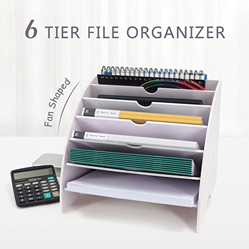 7 Tier White File Organizer I690