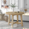 Round Wood Extendable Dining Table with 16" Leaf E4731