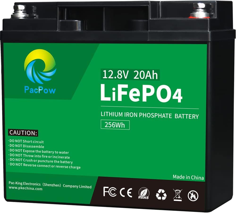 12V 100Ah LiFePO4 Deep Cycle Rechargeable Lithium Battery V3065