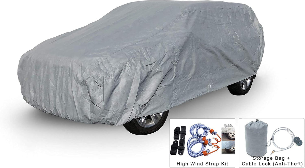 SUV Cover with Theft Cable Lock, Bag & Wind Straps S46380