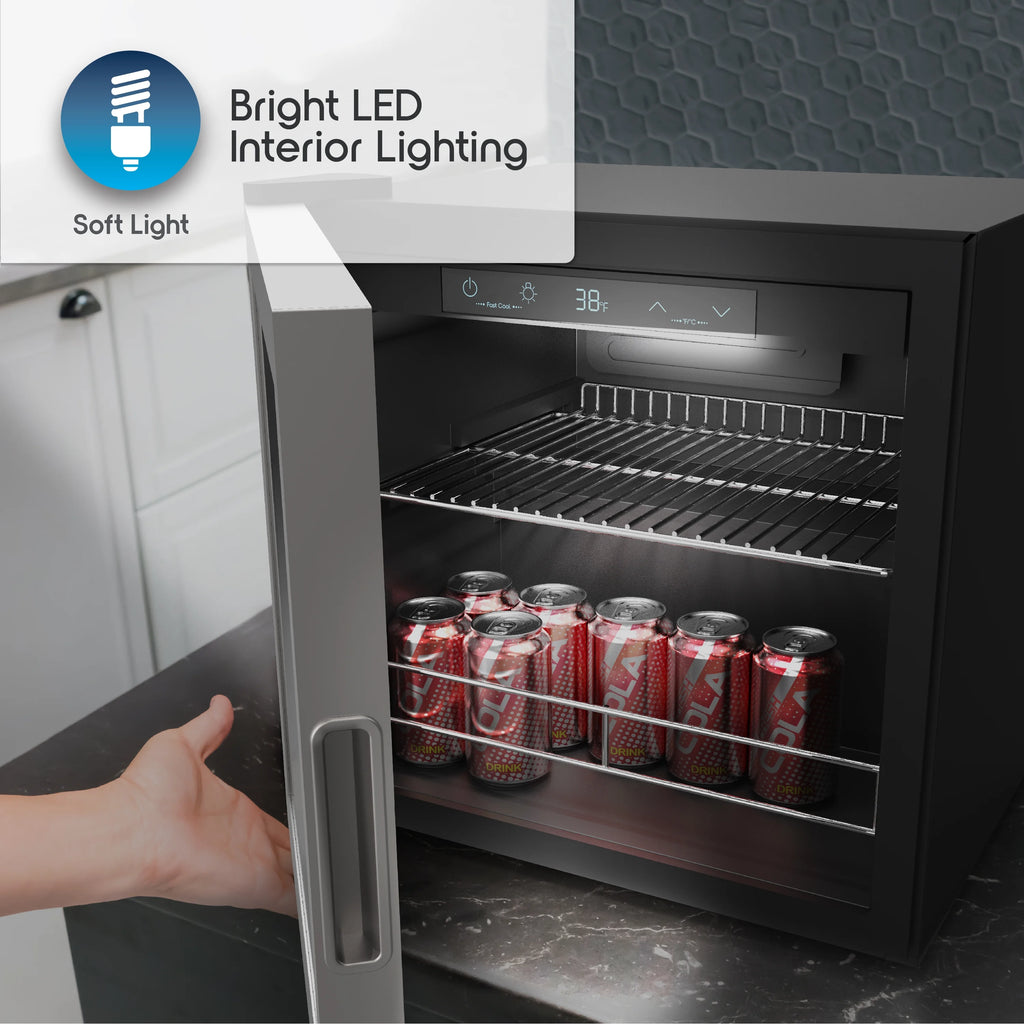 48-Can Compact Beverage Refrigerator D7923