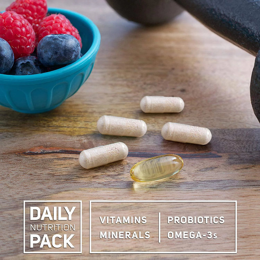 Daily Nutrition Packs with Vitamins, Minerals, Omega-3s and Probiotics, 30 Count Z922397