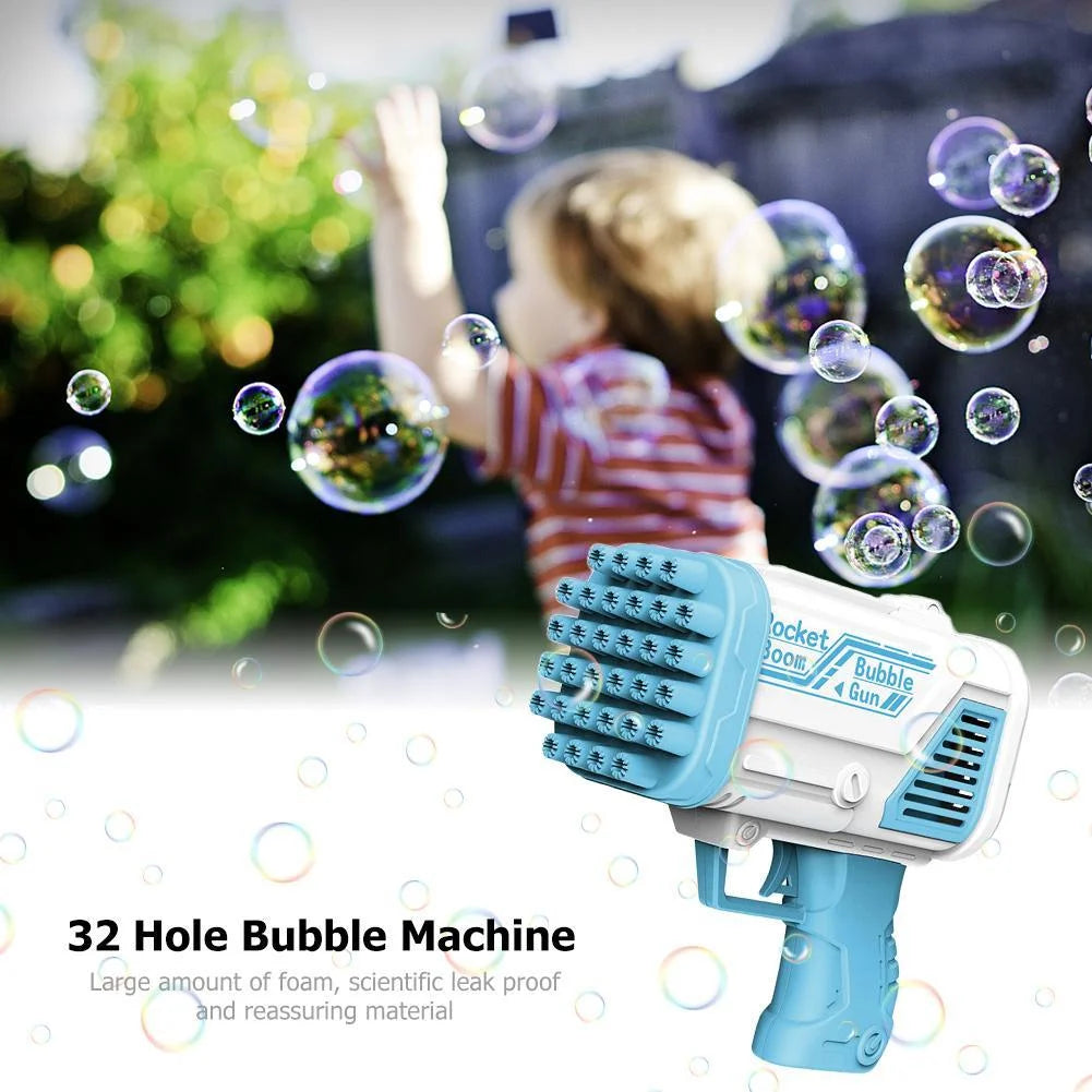 32 Holes Electric Bubble Machine (Blue) K556801