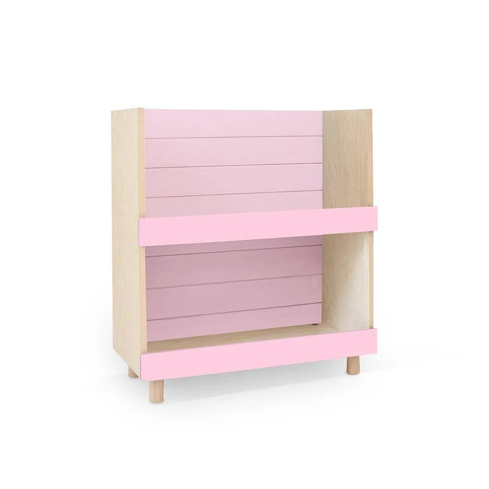 Kids Bookcase Walnut Pink S858