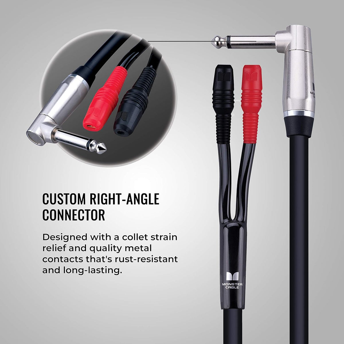 1/4 Inch to Faston Speaker Cable, 12 feet H7806