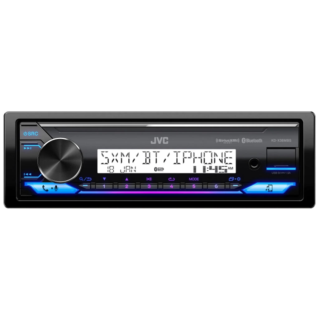 Single DIN Marine Bluetooth USB AUX AM/FM Radio Stereo Receiver O4600