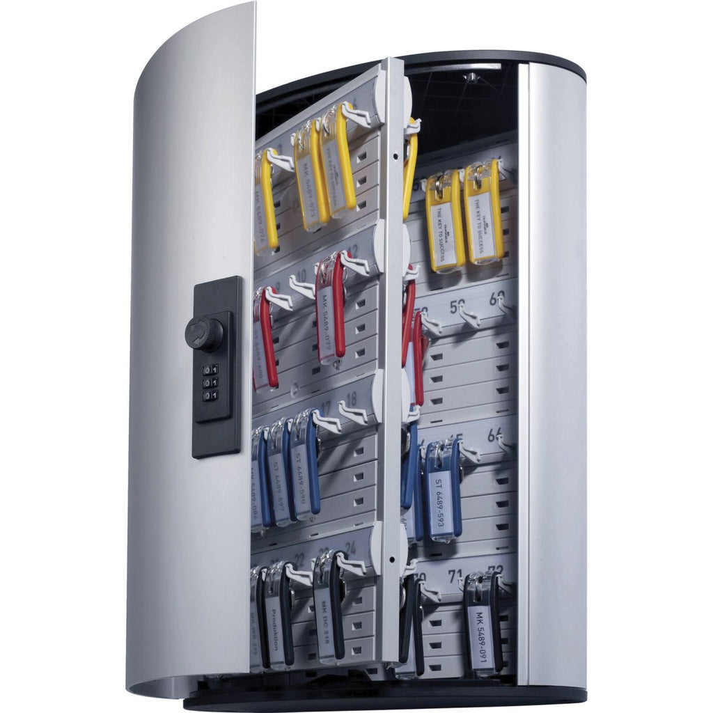 Locking Key Cabinet, 72-Key, Brushed U848