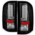 Black Rear LED Tail Lights Pair B9929