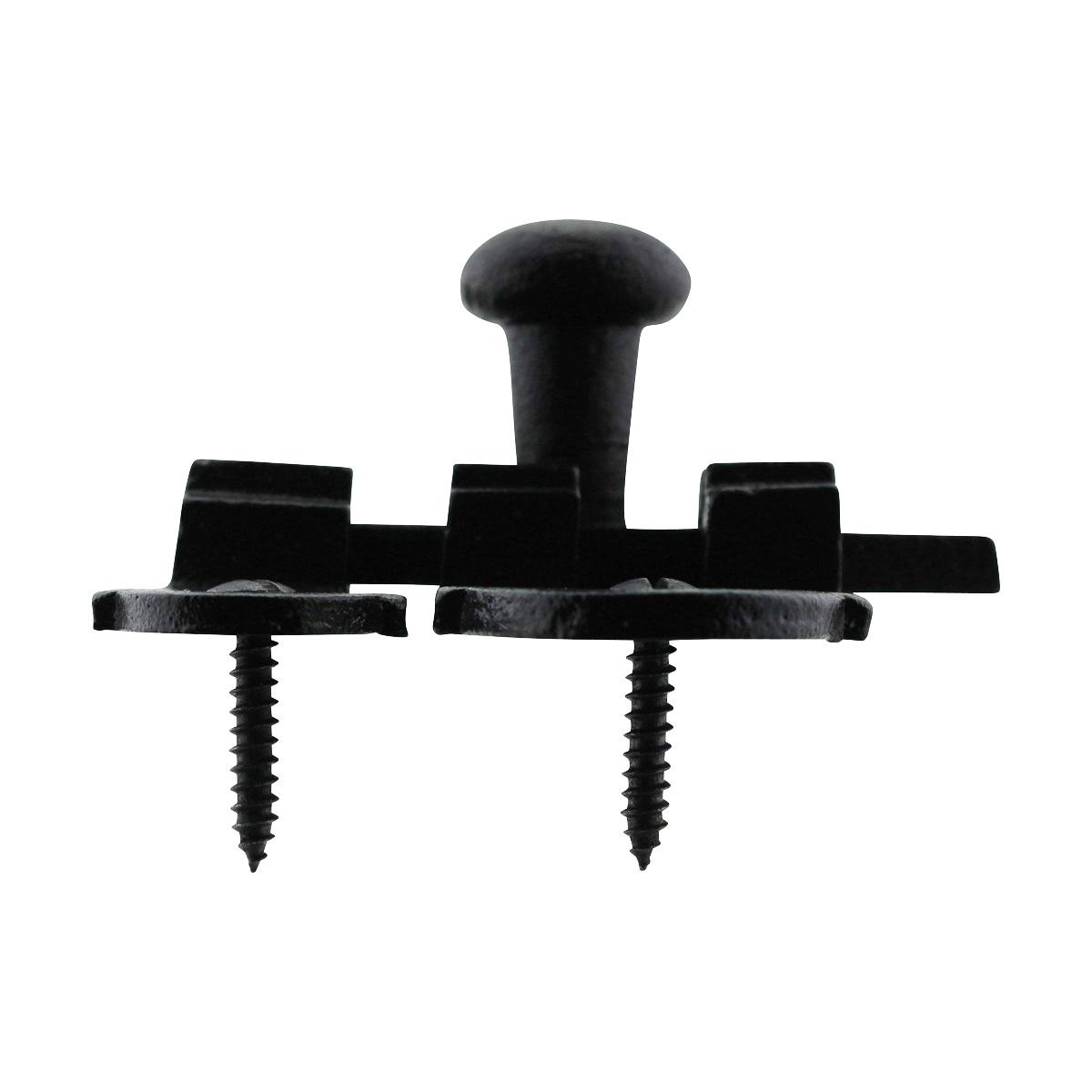 Black Iron Cabinet Latch 3 1/4 inch x 1 1/4 inch Pack of 8 Z4048