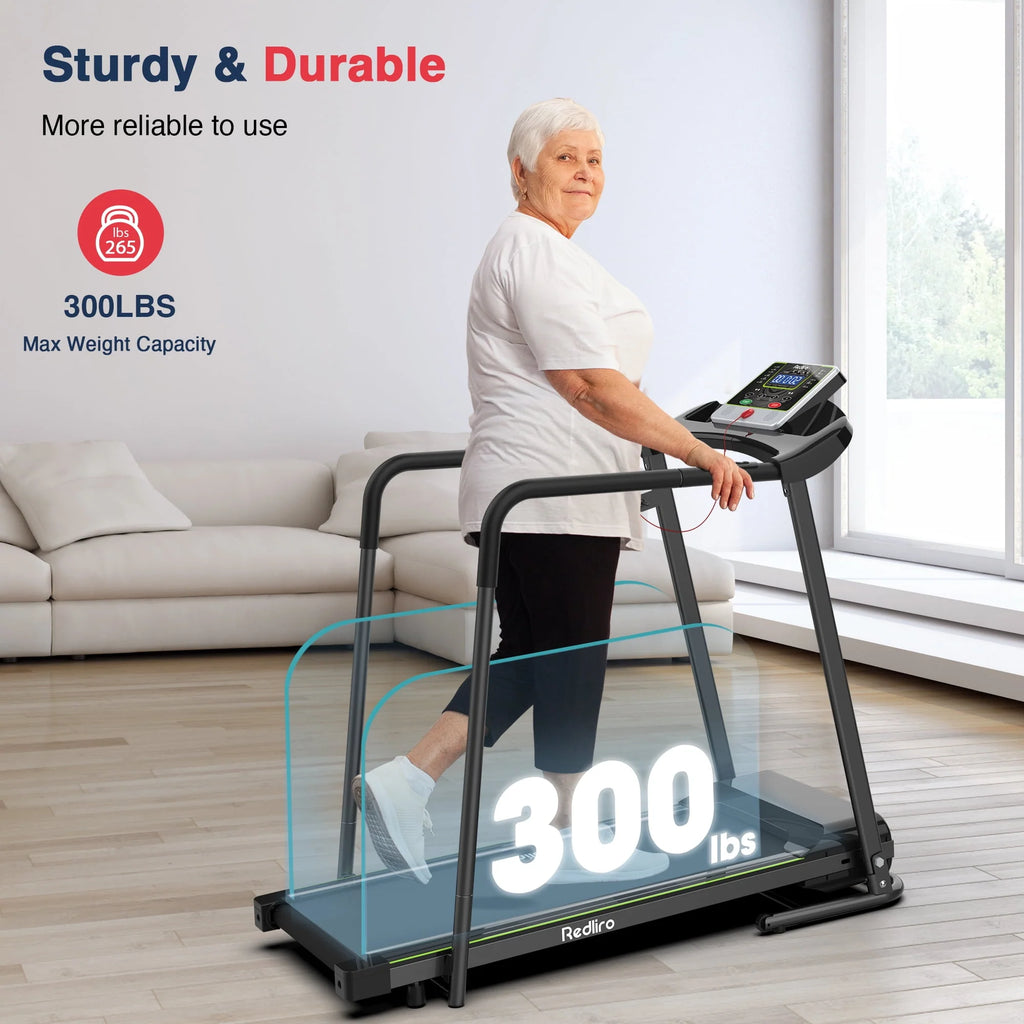 Folding Treadmill Walking Machine 2.25HP 300lbs J8319