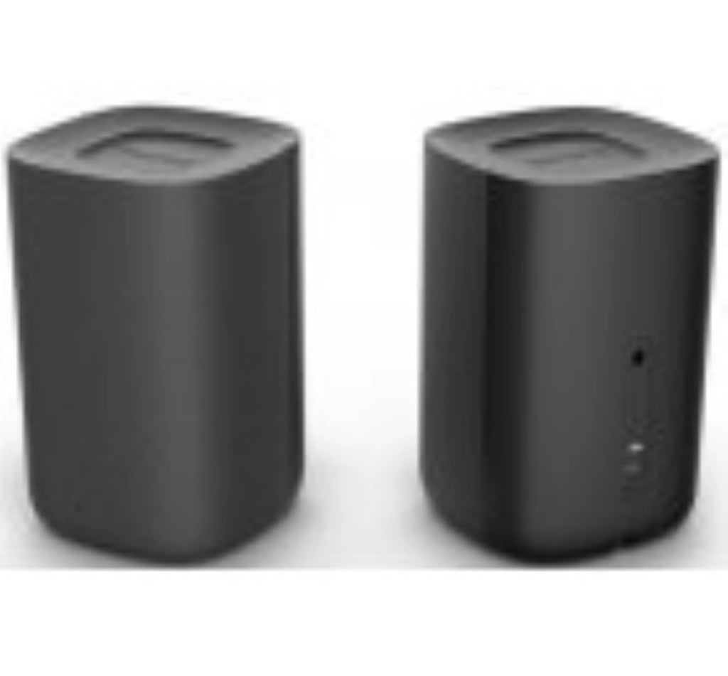 Black Wireless Surround Speakers Pair F2450