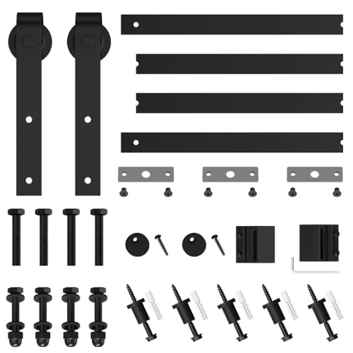 6.8FT Sliding Barn Door Hardware Kit G49553