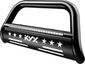 Bull Bar with LED Light Bar for Pickup Truck Off-Road Front Bumper Grille Guard J342058