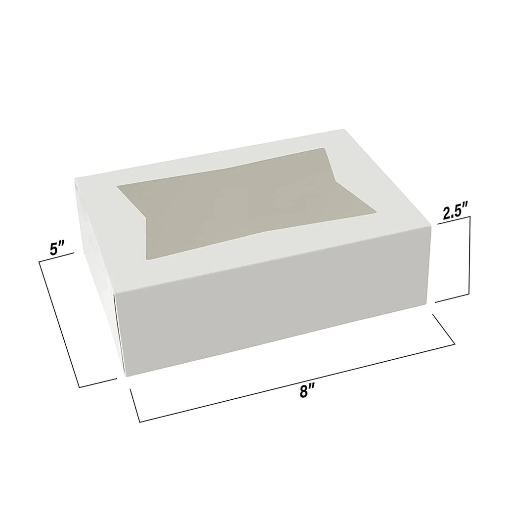 White Cupcake Box with Window Pack of 25 P771500