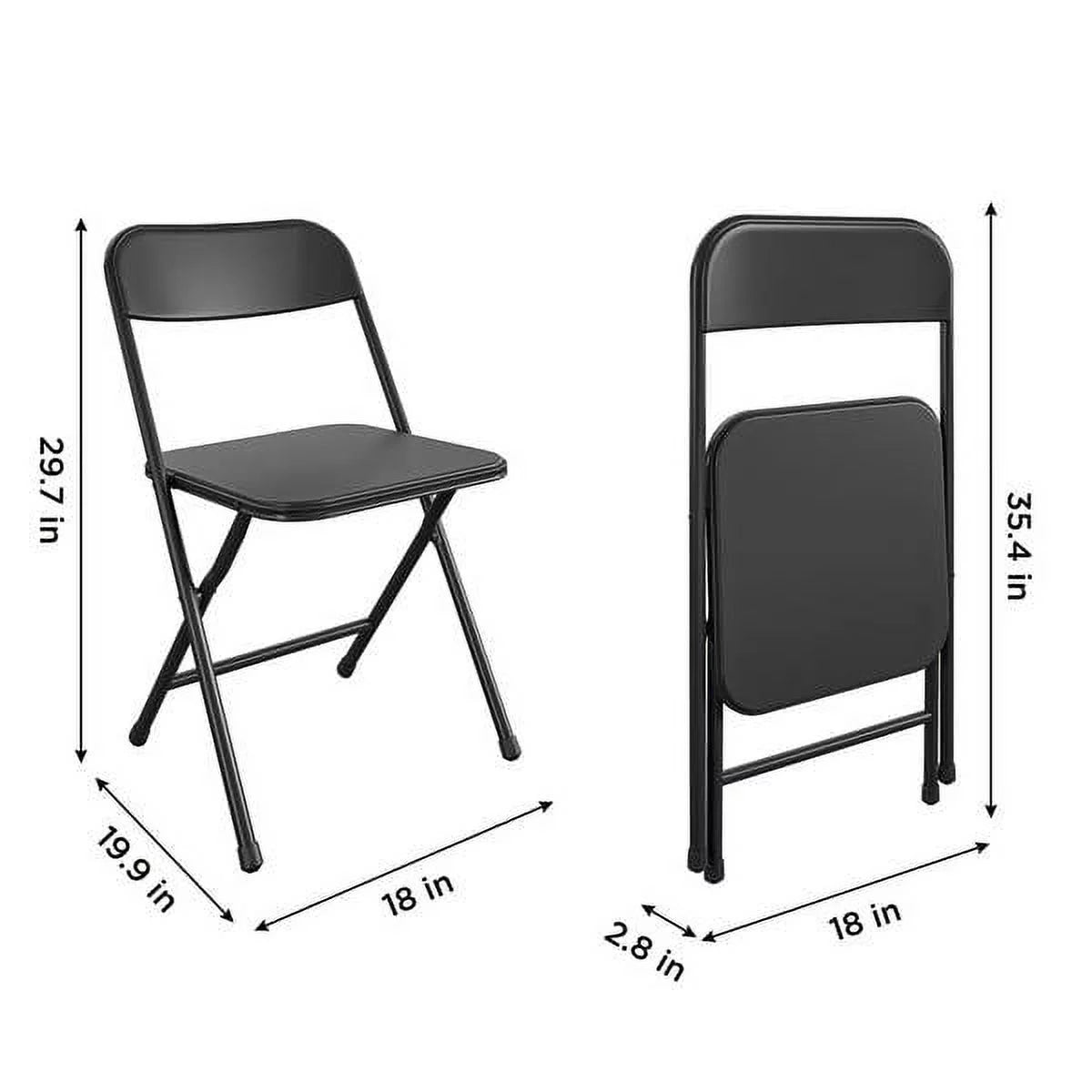 5-Piece Resin Folding Table and Chair Dining Set E267397