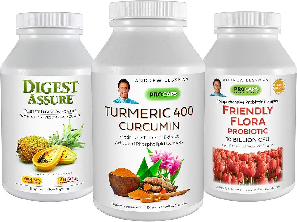 3 Product Digestive Bundle 30 Capsules Each Y88111