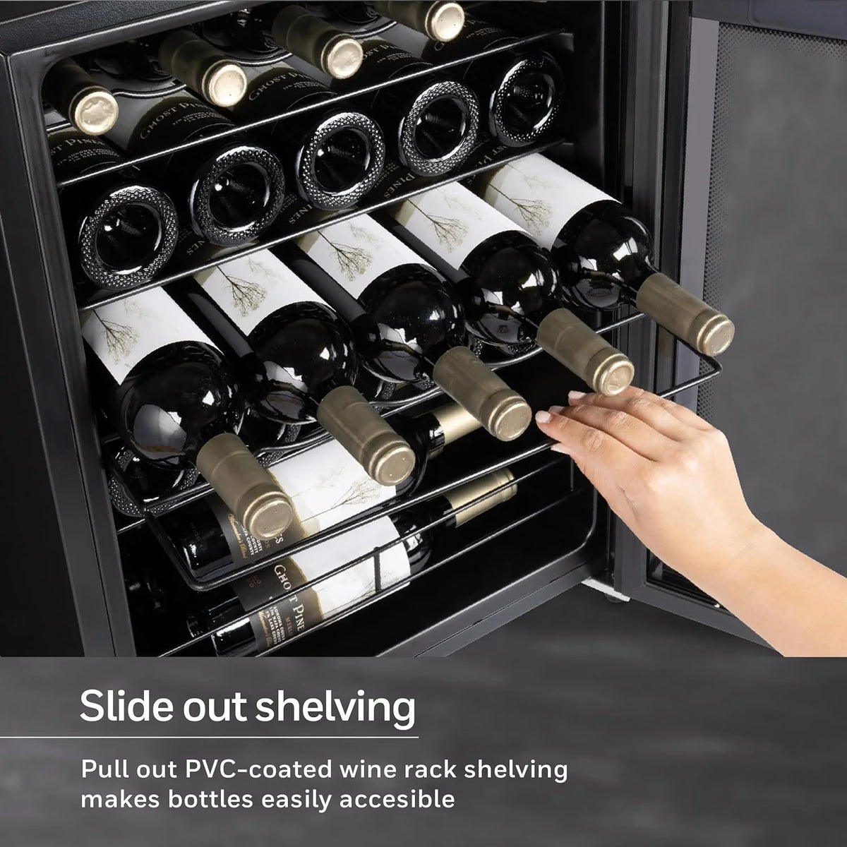 24 Bottle Compressor Wine Cooler Refrigerator U7538