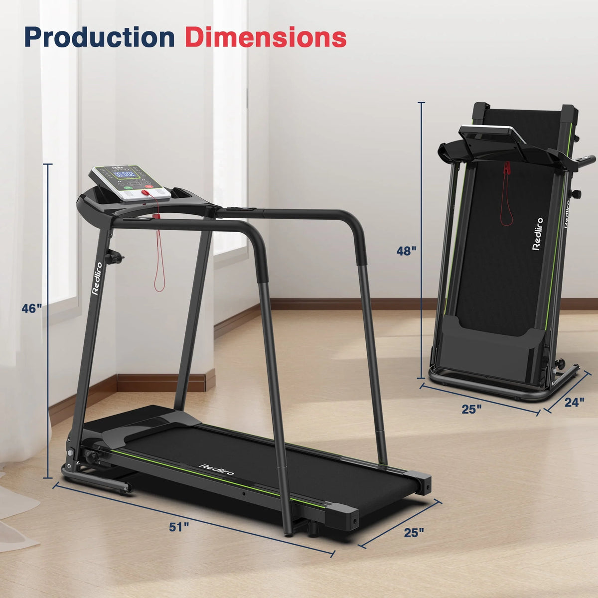 Folding Treadmill Walking Machine 2.25HP 300lbs J8319