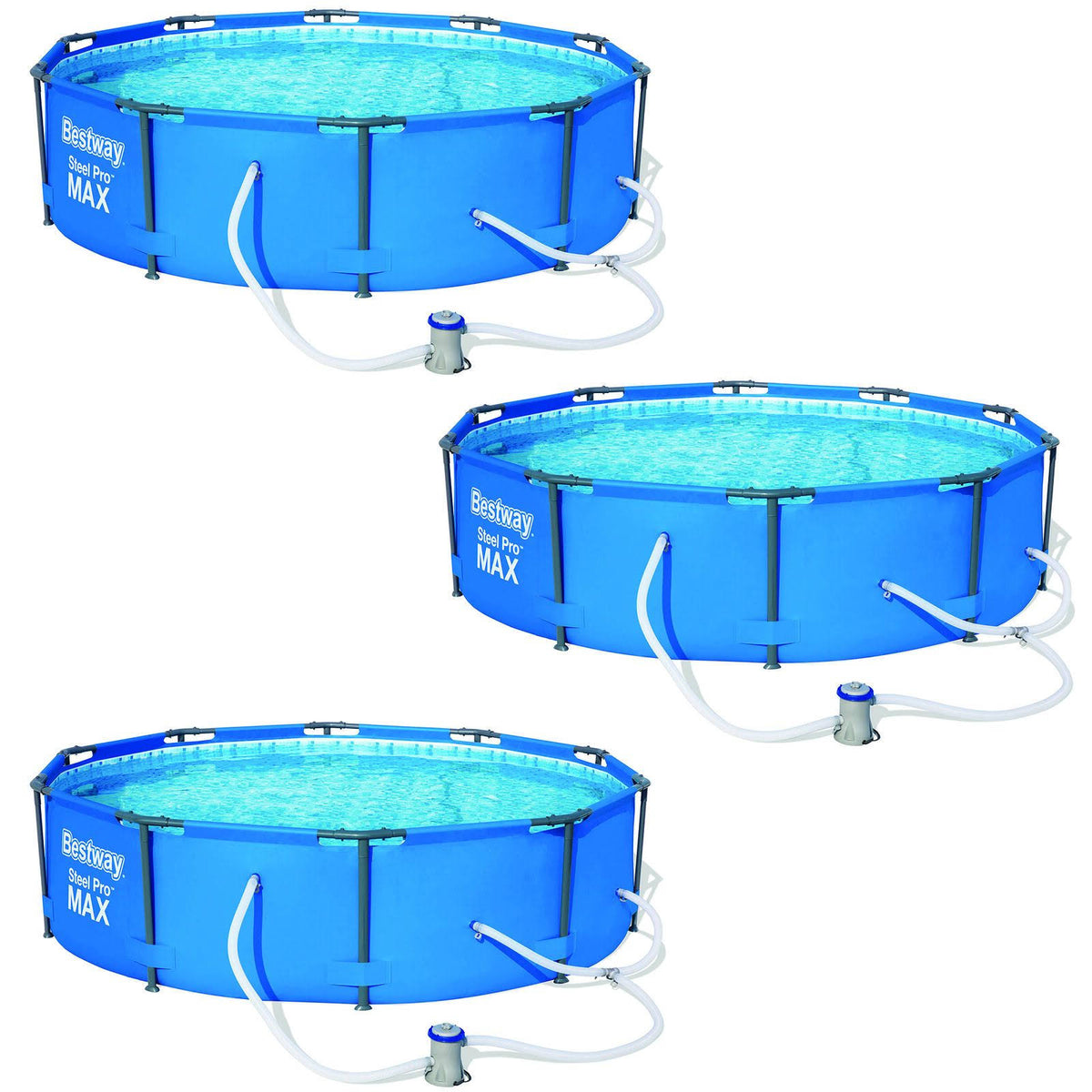 10 x 30x22 Steel Pro Frame Round Above Ground Swimming Pool Set L9081