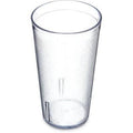 16 oz Clear Plastic Drinking Glass Set of 12 Z61579