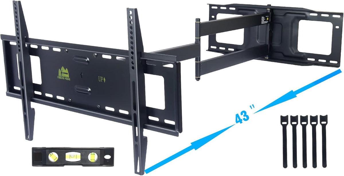 Full Motion TV Wall Mount Bracket, Fits 37-82" TVs, Holds 110lbs C244